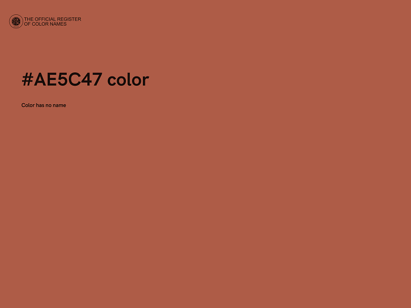 #AE5C47 color image