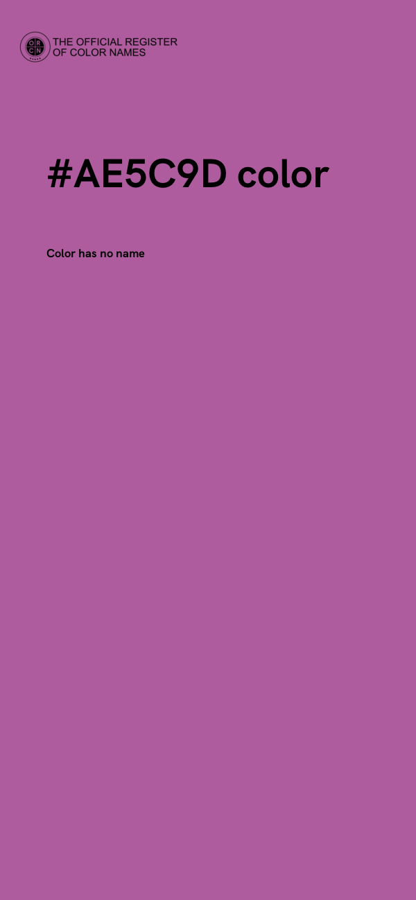 #AE5C9D color image