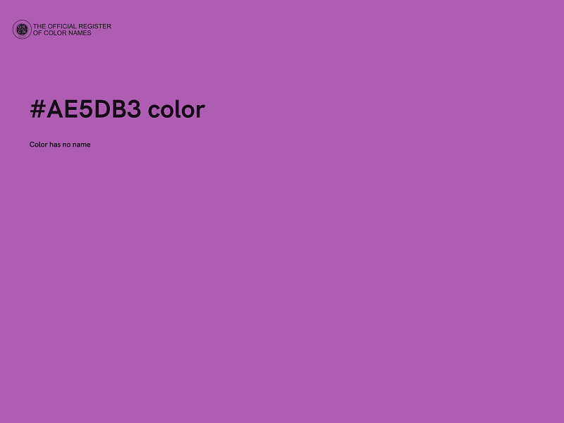#AE5DB3 color image