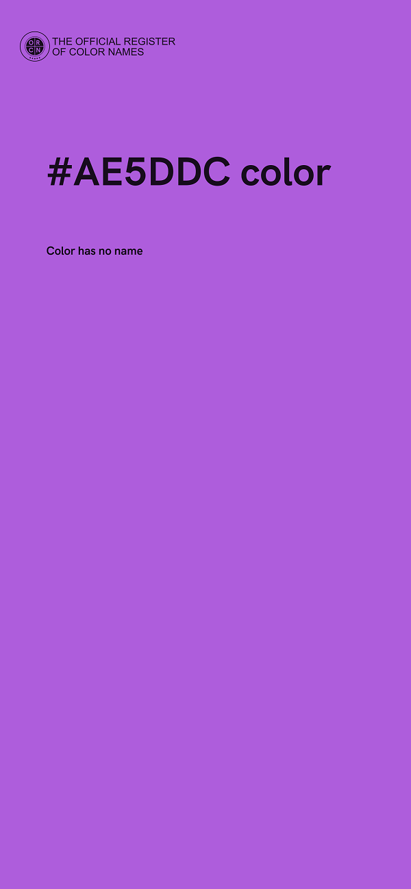 #AE5DDC color image
