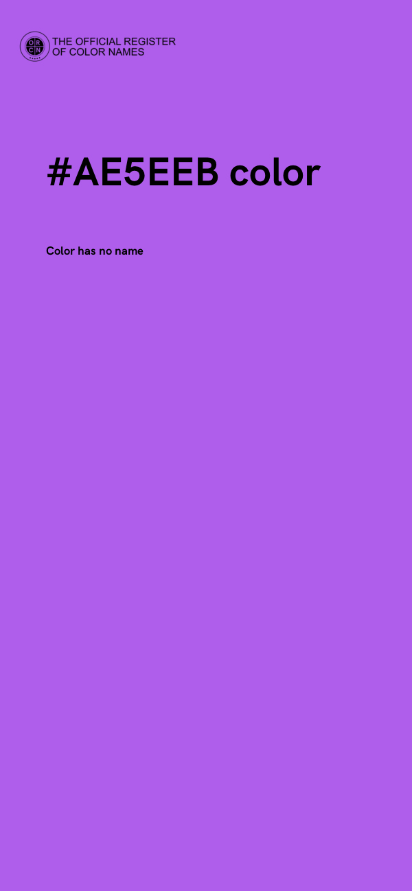 #AE5EEB color image