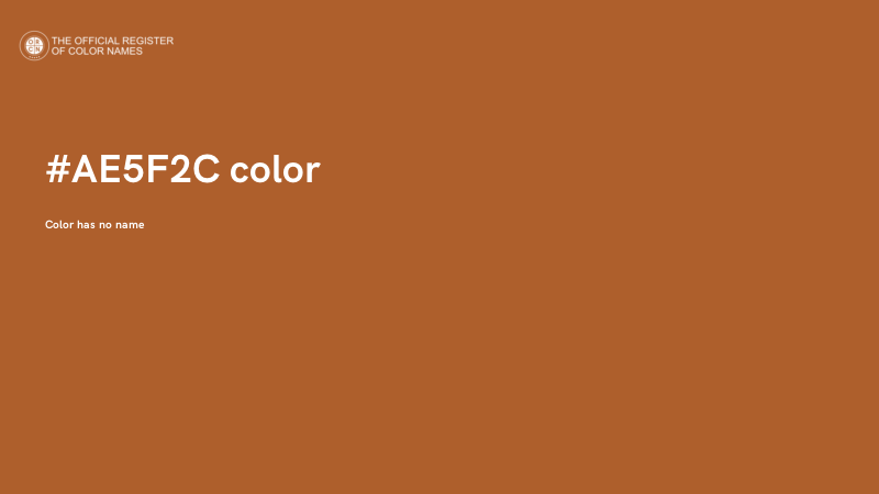 #AE5F2C color image