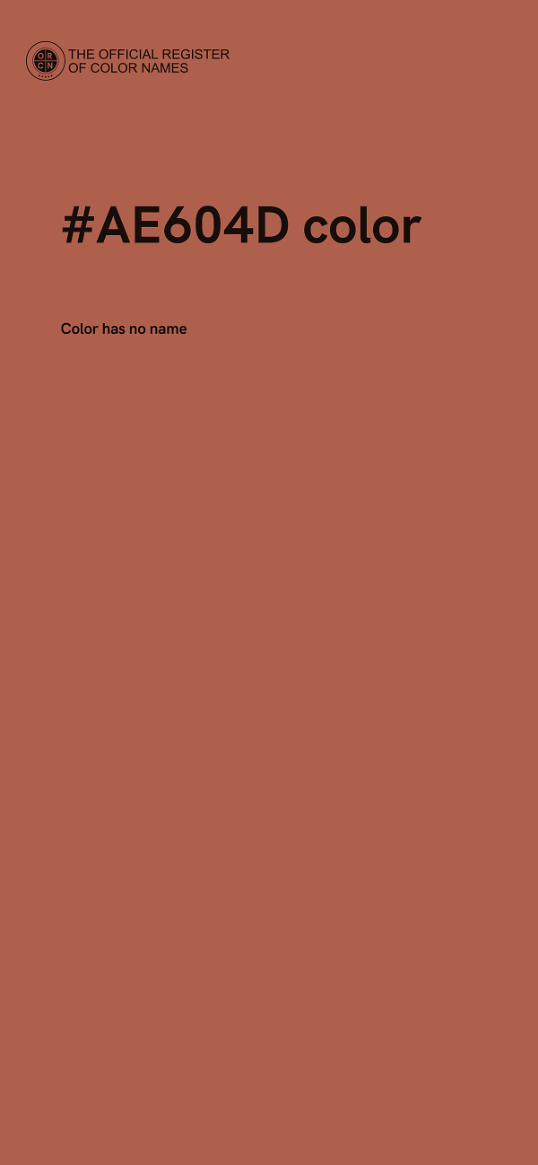#AE604D color image