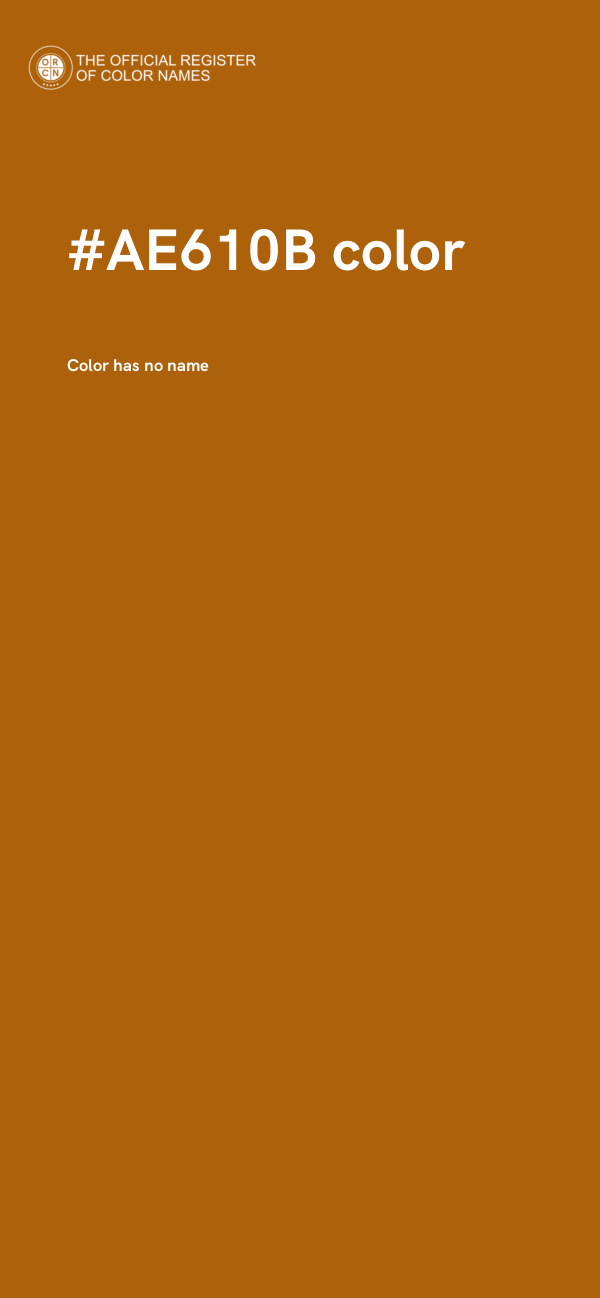 #AE610B color image