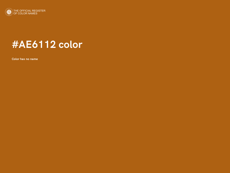#AE6112 color image