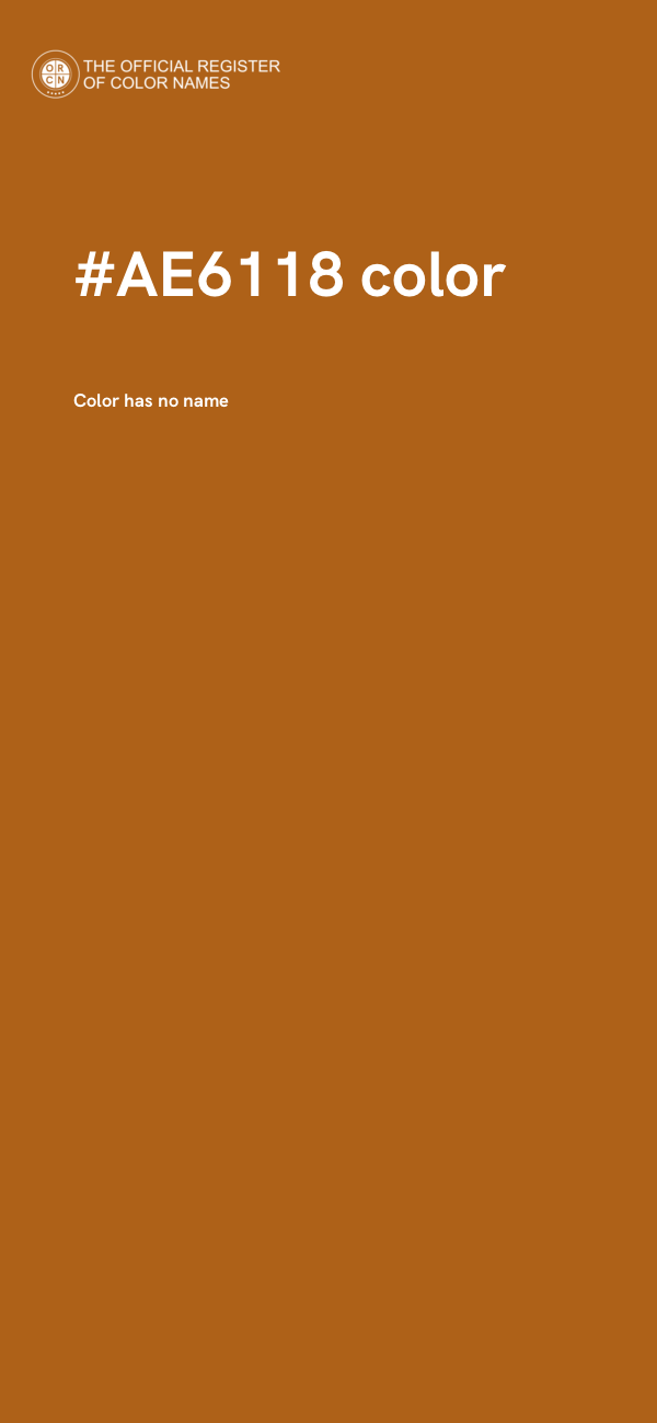 #AE6118 color image