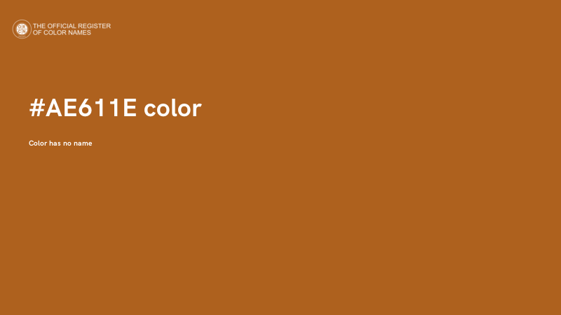 #AE611E color image