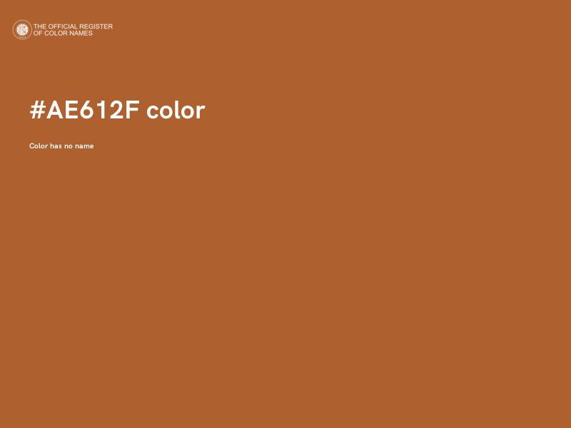 #AE612F color image