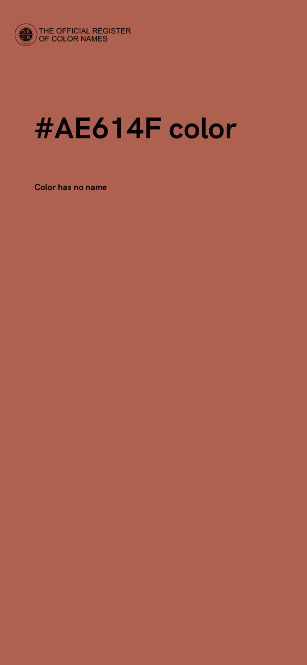 #AE614F color image