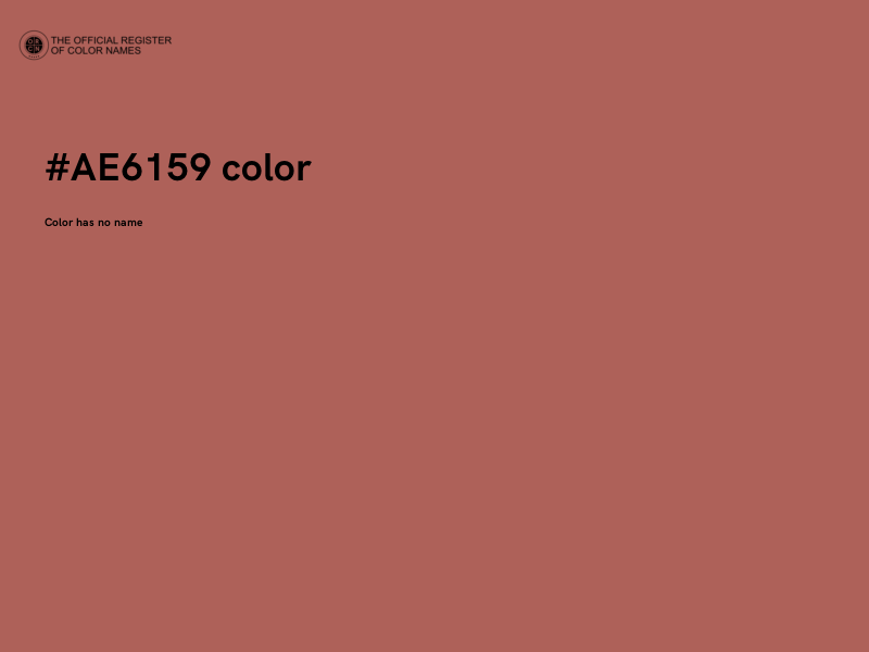 #AE6159 color image