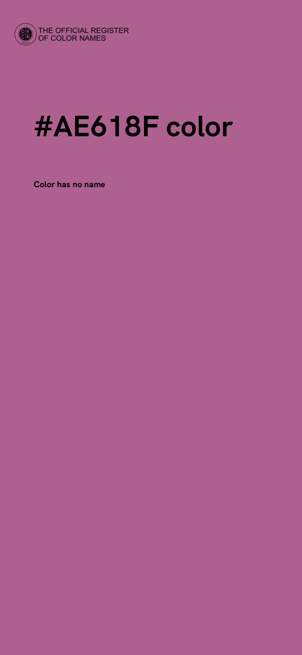 #AE618F color image