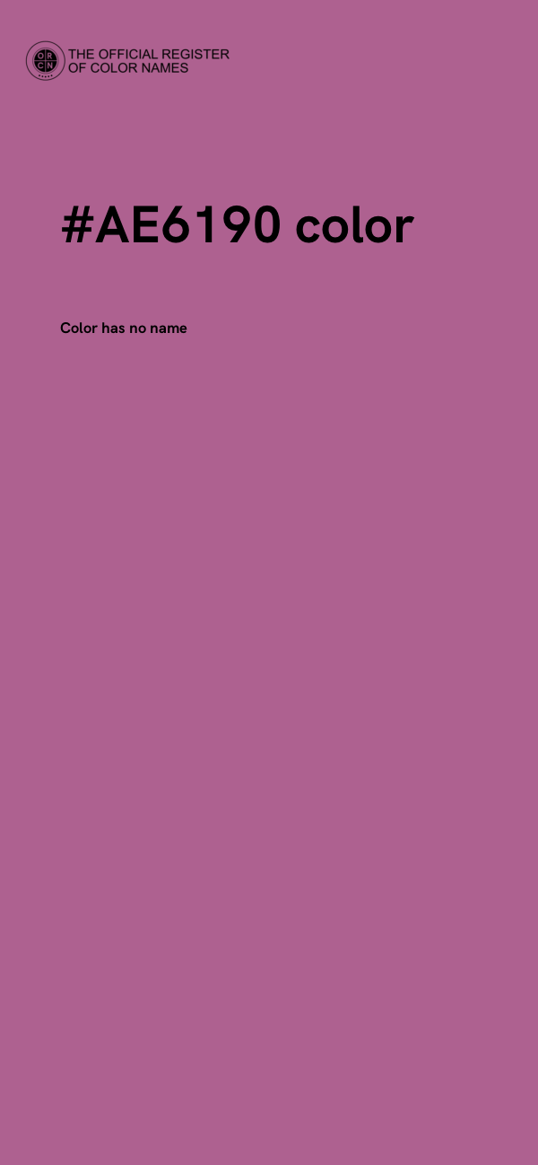 #AE6190 color image