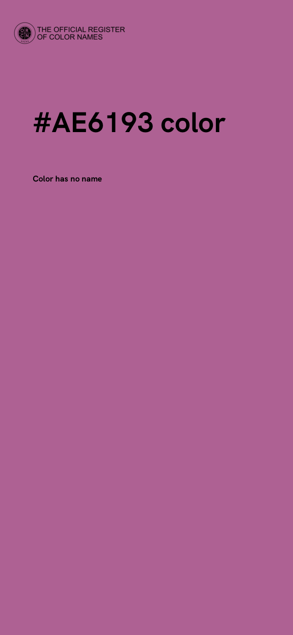 #AE6193 color image