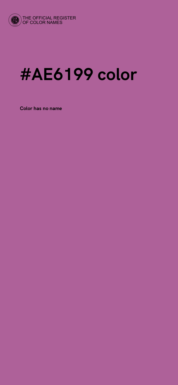 #AE6199 color image