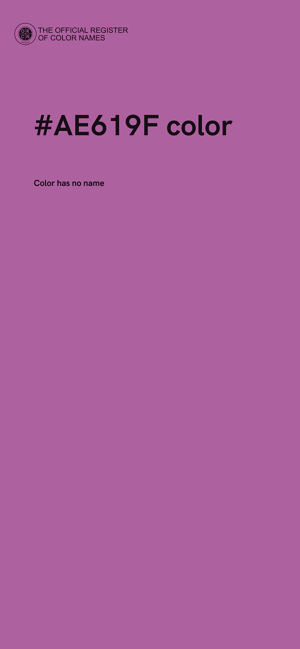 #AE619F color image