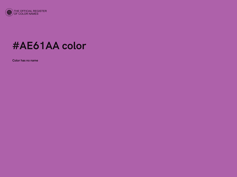 #AE61AA color image