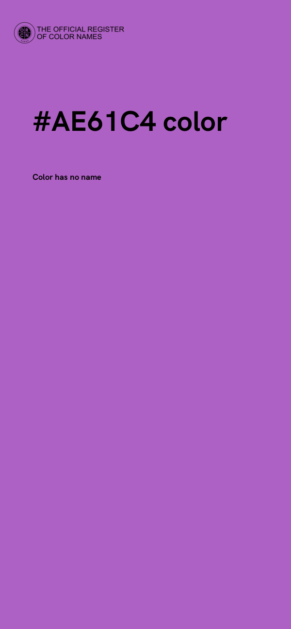 #AE61C4 color image