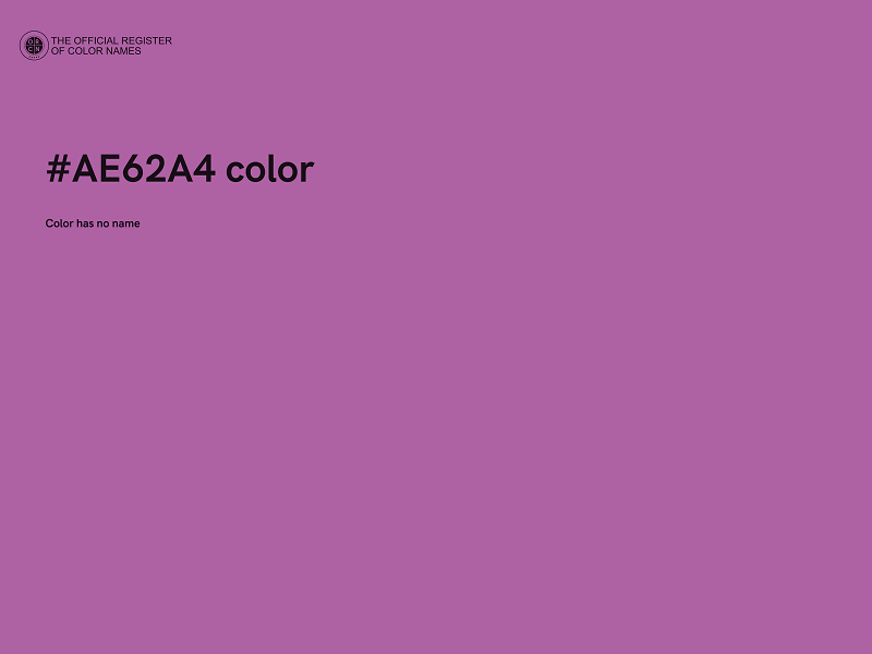 #AE62A4 color image