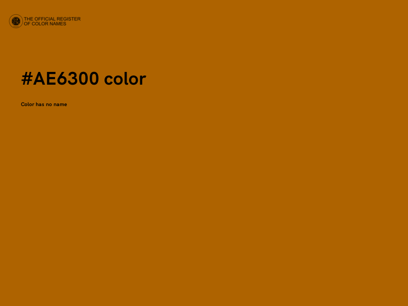 #AE6300 color image