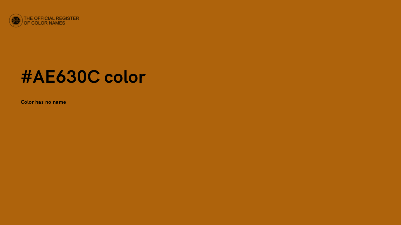 #AE630C color image