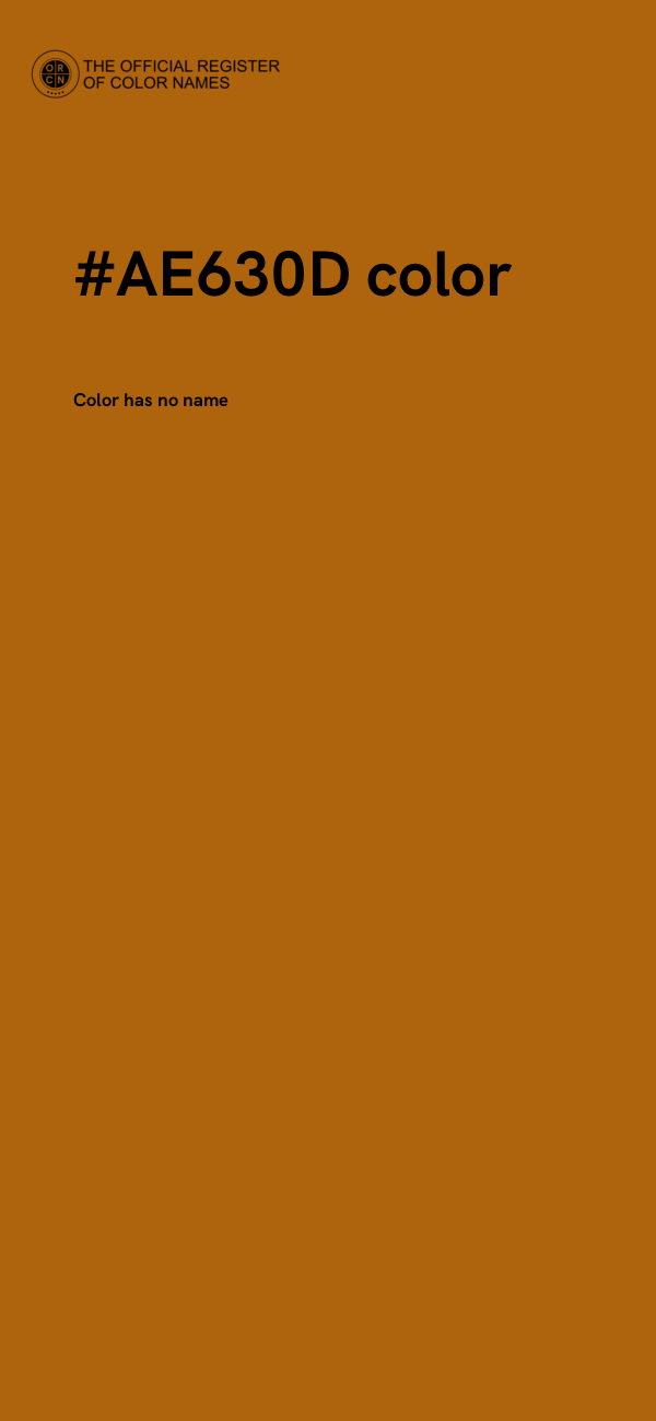 #AE630D color image