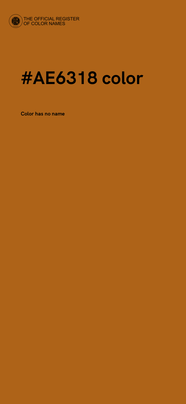 #AE6318 color image