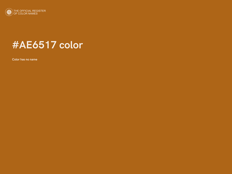 #AE6517 color image