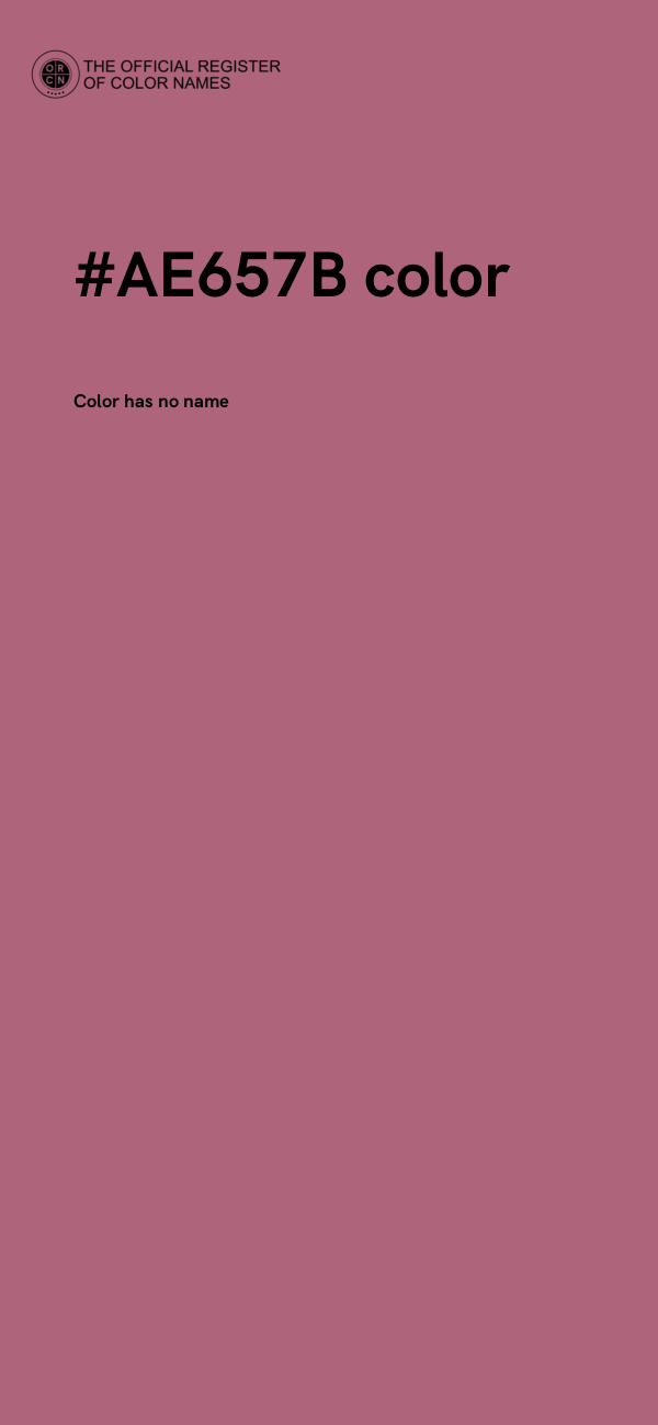 #AE657B color image
