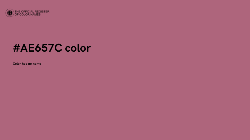 #AE657C color image