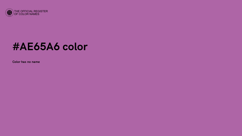 #AE65A6 color image