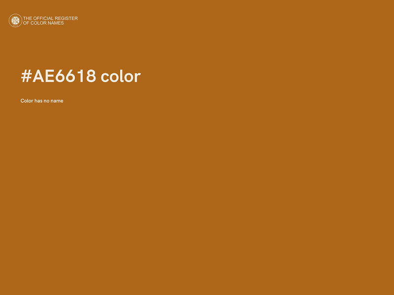 #AE6618 color image