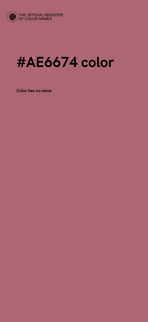 #AE6674 color image