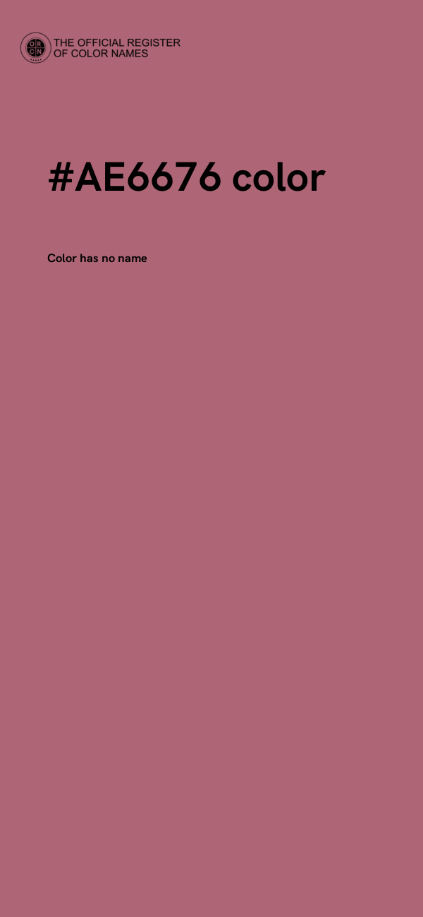 #AE6676 color image