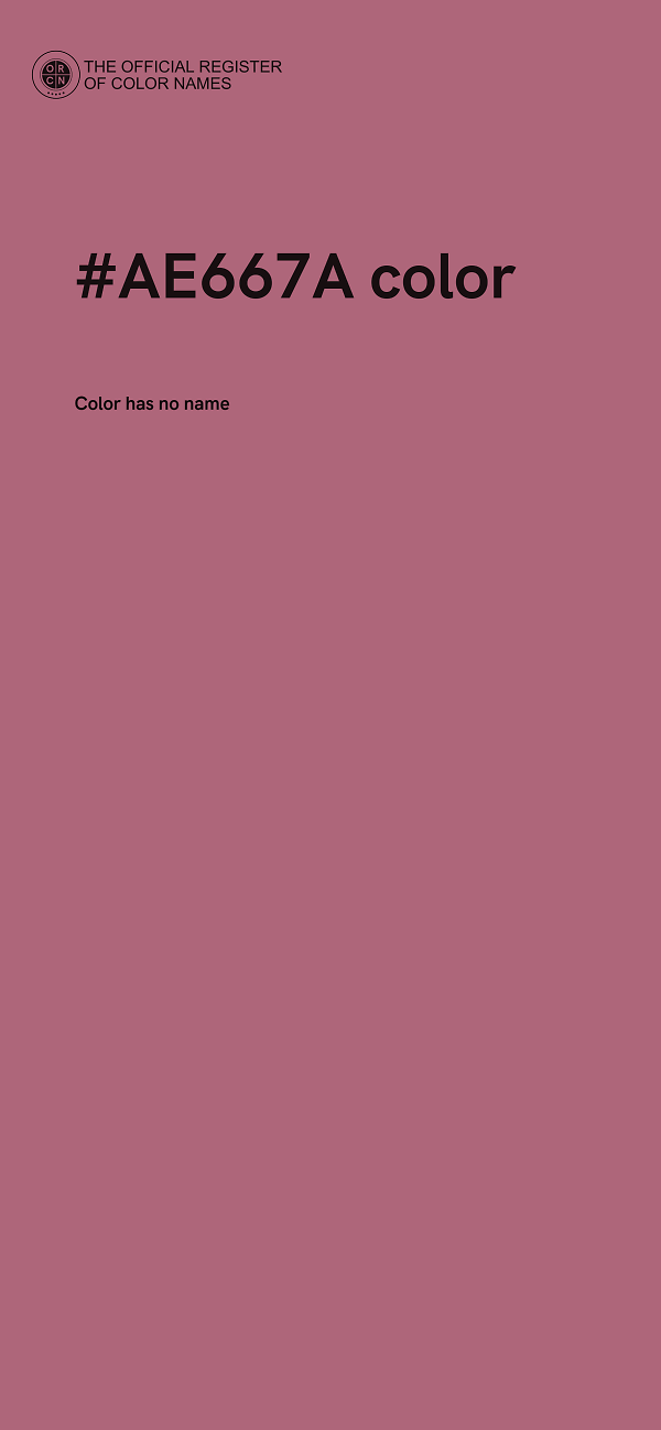 #AE667A color image