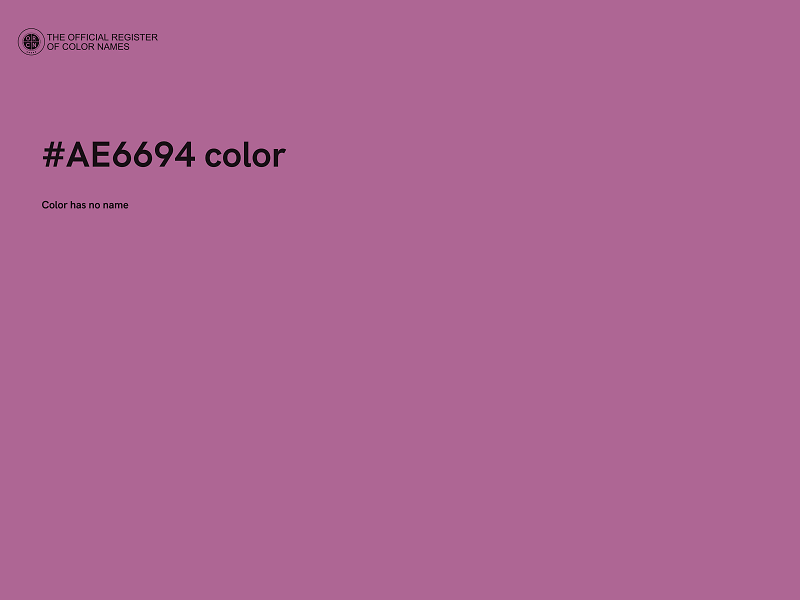 #AE6694 color image