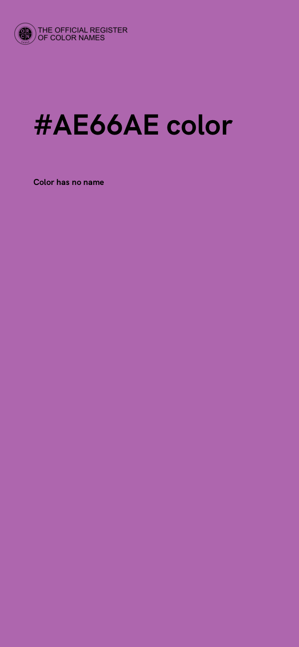 #AE66AE color image