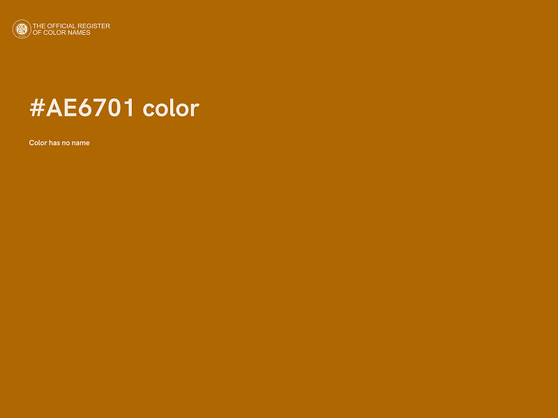 #AE6701 color image