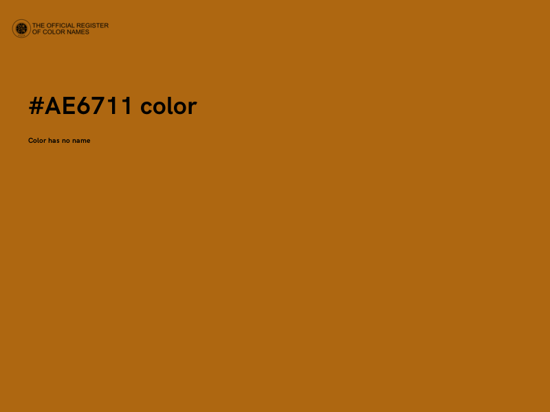 #AE6711 color image