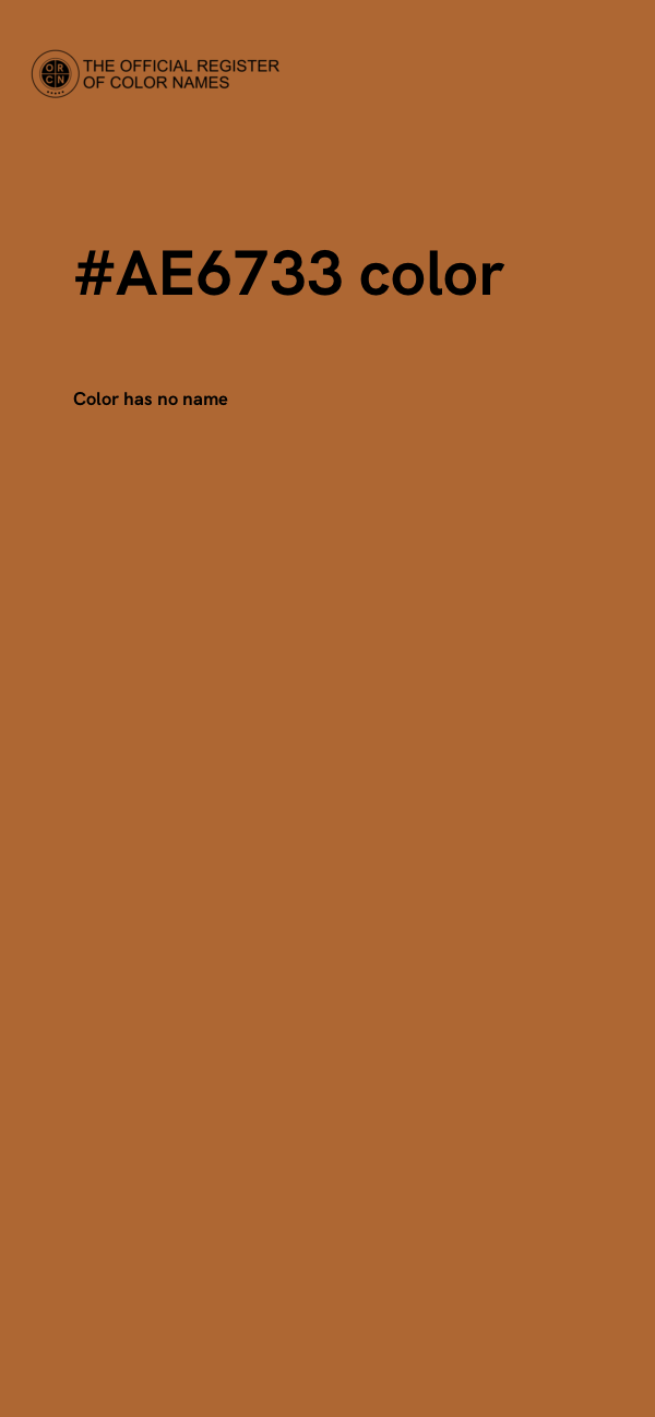 #AE6733 color image