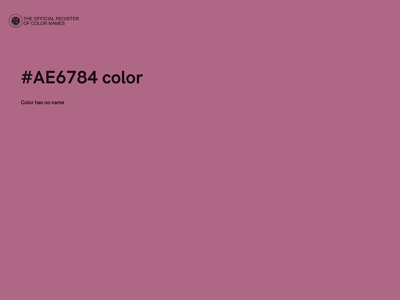 #AE6784 color image