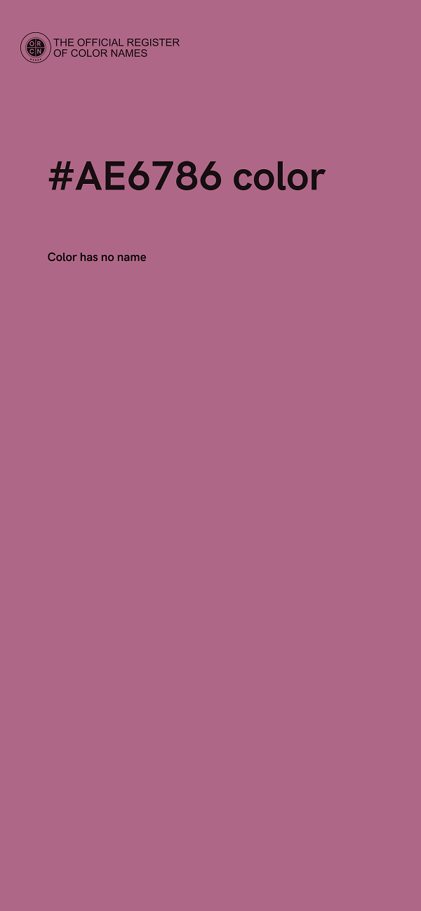 #AE6786 color image