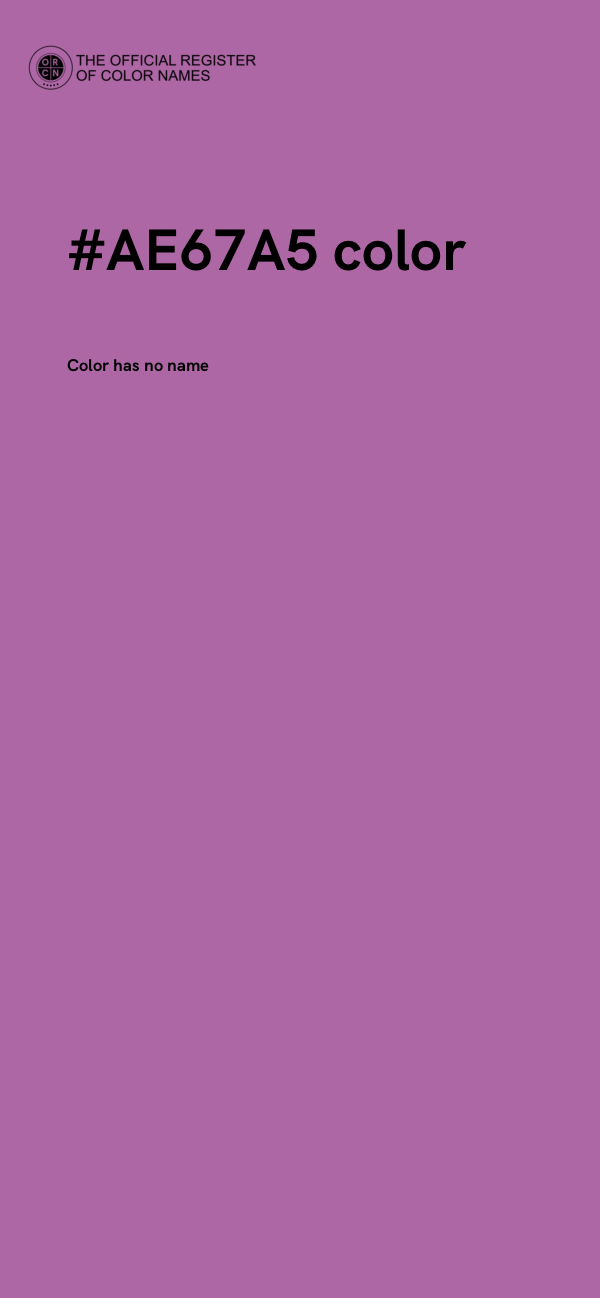 #AE67A5 color image