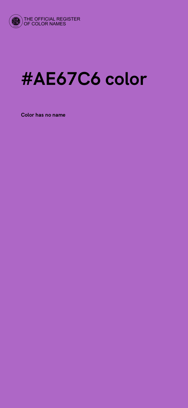 #AE67C6 color image