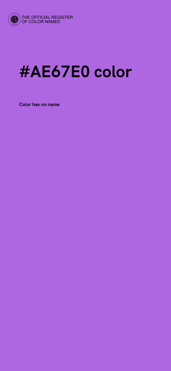 #AE67E0 color image