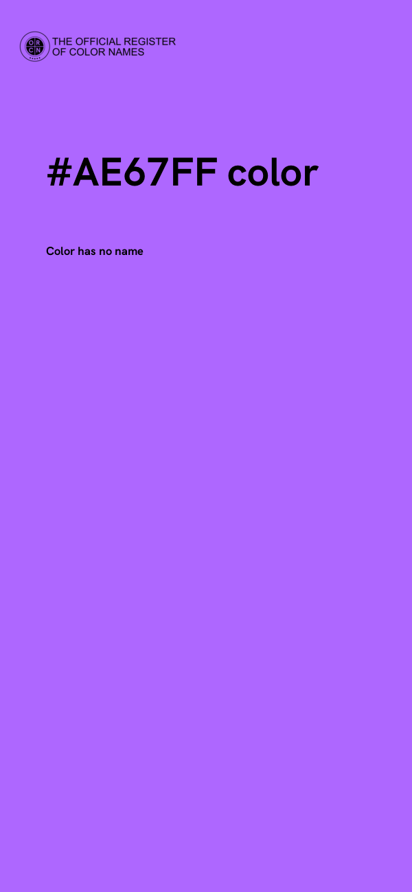 #AE67FF color image