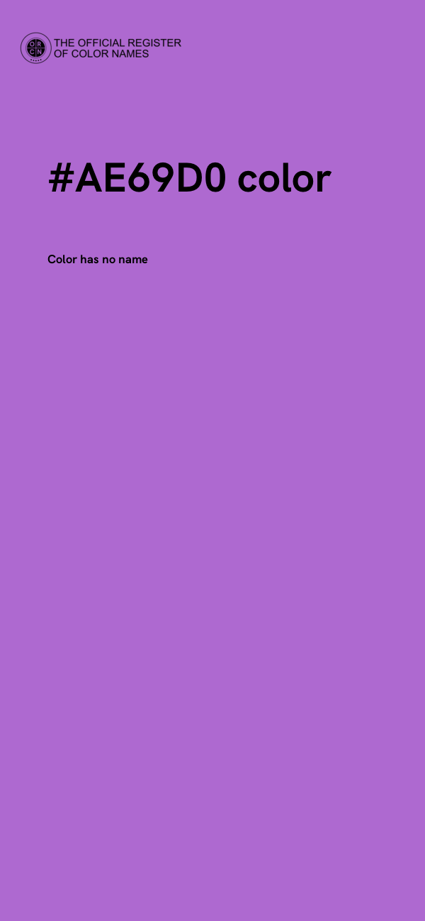 #AE69D0 color image