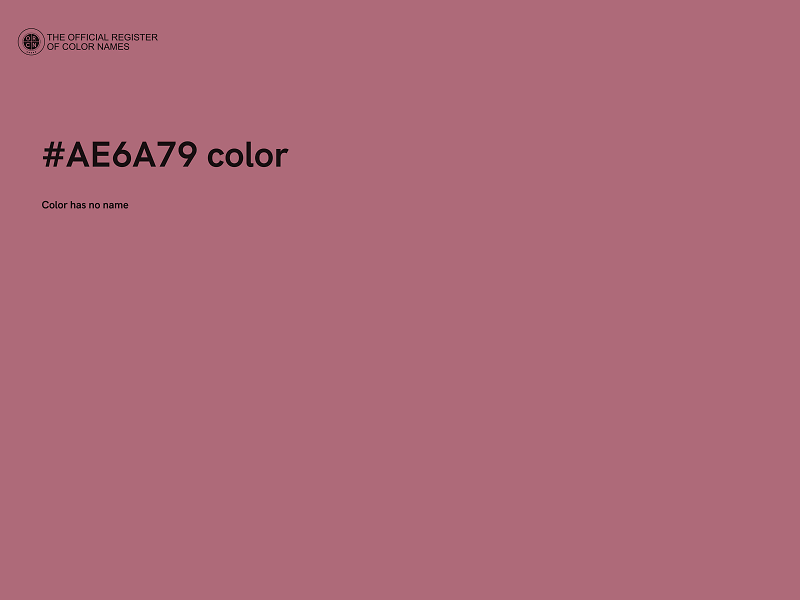 #AE6A79 color image