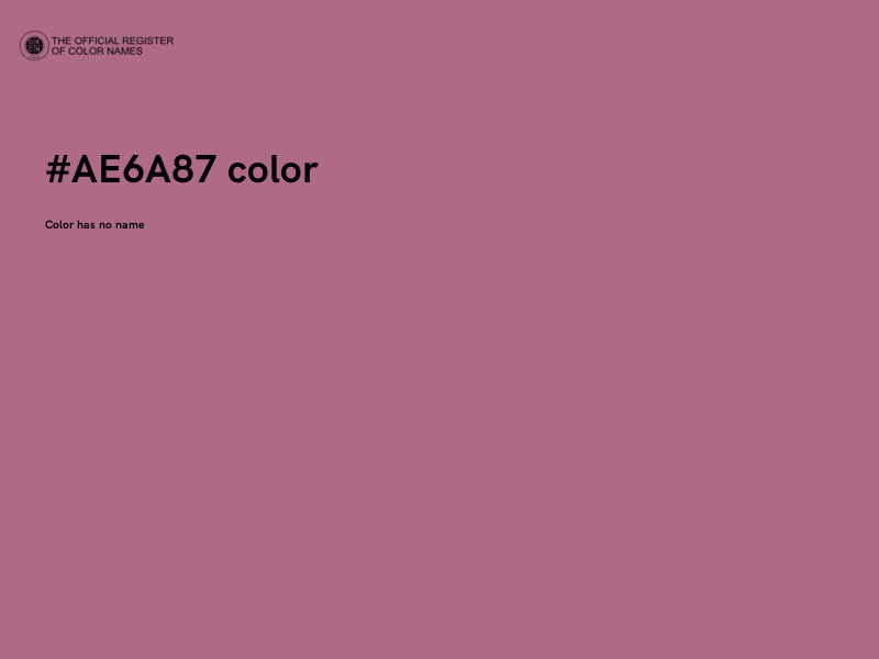 #AE6A87 color image
