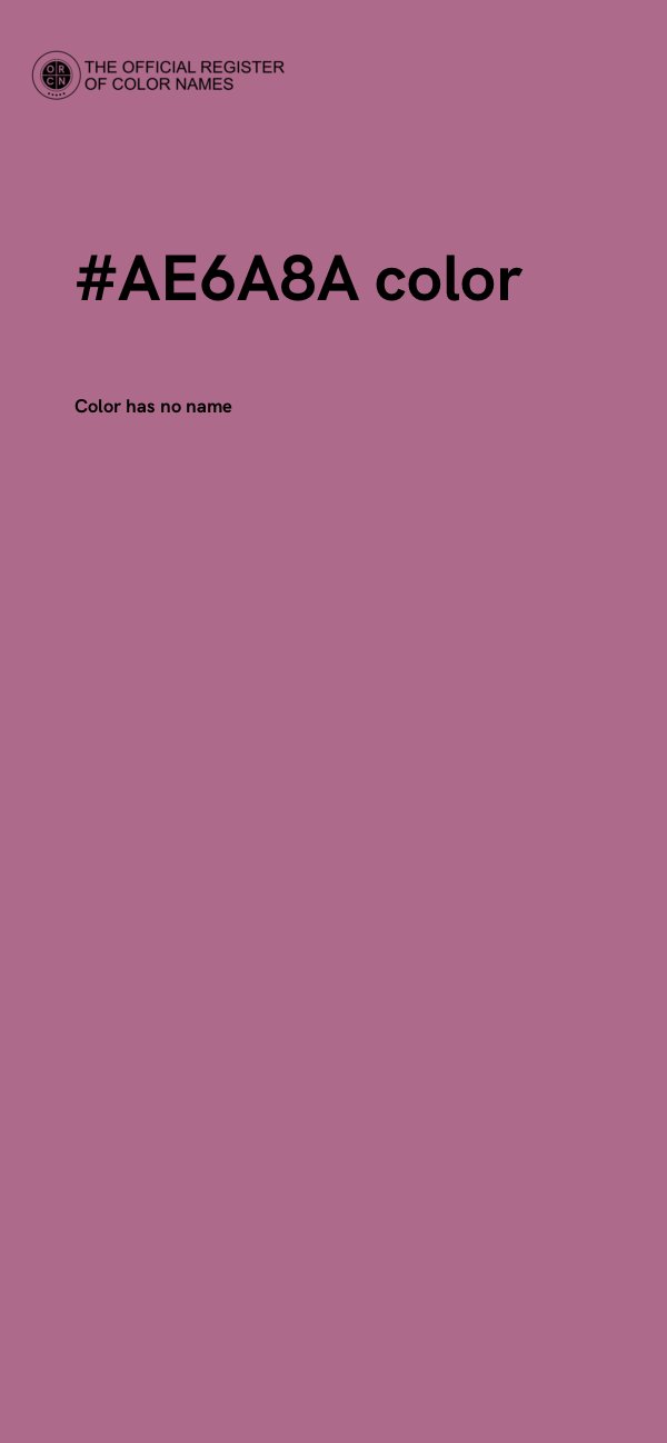 #AE6A8A color image