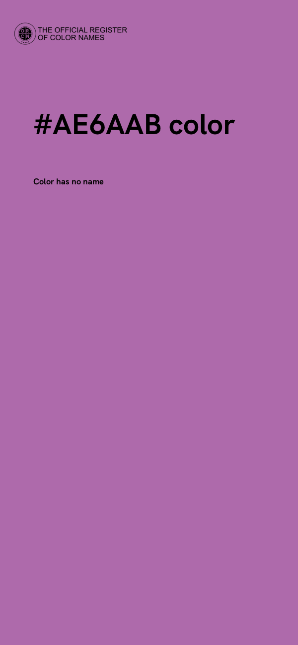 #AE6AAB color image